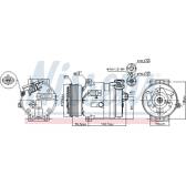 Compresseur climatisation NISSENS - 89057