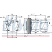 Compresseur climatisation NISSENS - 89059