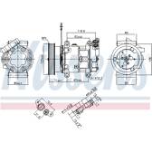 Compresseur climatisation NISSENS - 89064