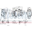Compresseur climatisation NISSENS - 890696