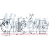 Compresseur climatisation NISSENS - 89070
