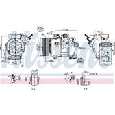 Compresseur climatisation NISSENS - 890772