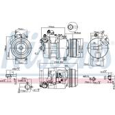 Compresseur climatisation NISSENS - 89080