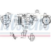 Compresseur climatisation NISSENS - 89086