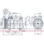 Compresseur climatisation NISSENS - 89093