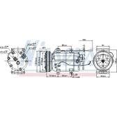 Compresseur climatisation NISSENS - 89101