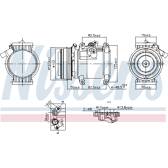 Compresseur climatisation NISSENS - 891011