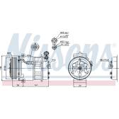 Compresseur climatisation NISSENS - 89124