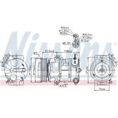 Compresseur climatisation NISSENS - 89126