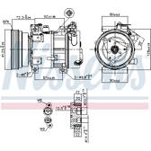 Compresseur climatisation NISSENS - 89148