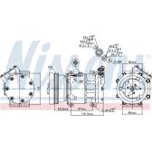 Compresseur climatisation NISSENS - 89164