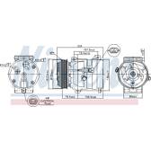 Compresseur climatisation NISSENS - 89217