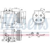 Compresseur climatisation NISSENS - 89226