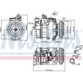 Compresseur climatisation NISSENS - 89231