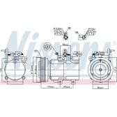 Compresseur climatisation NISSENS - 89238