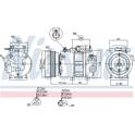 Compresseur climatisation NISSENS - 89293