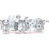 Compresseur climatisation NISSENS - 89304