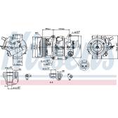 Compresseur climatisation NISSENS - 89314