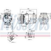 Compresseur climatisation NISSENS - 89323