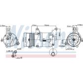Compresseur climatisation NISSENS - 89340