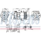Compresseur climatisation NISSENS - 89348