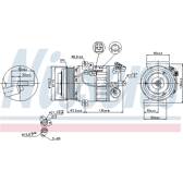 Compresseur climatisation NISSENS - 89392