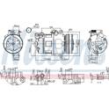 Compresseur climatisation NISSENS - 89422