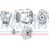Compresseur climatisation NISSENS - 89425