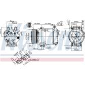 Compresseur climatisation NISSENS - 89481