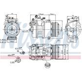 Compresseur climatisation NISSENS - 89574