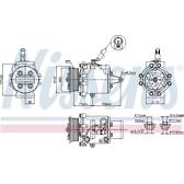 Compresseur climatisation NISSENS - 89591