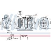 Compressor, air conditioning NISSENS - 890166