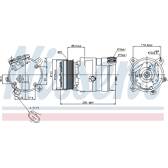 Compressor, air conditioning NISSENS - 89062