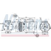 Compressor, air conditioning NISSENS - 89281