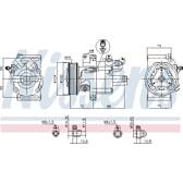 Compressor, air conditioning NISSENS - 89399