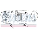 Compressor, airconditioning NISSENS - 891070