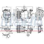 Compressore, Climatizzatore NISSENS - 890015