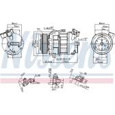 Compressore, Climatizzatore NISSENS - 890656