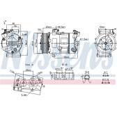 Compressore, Climatizzatore NISSENS - 890947