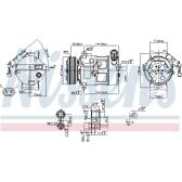 Compressore, Climatizzatore NISSENS - 89310