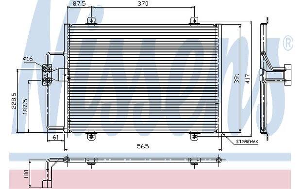Nissens Condensador de aire acondicionado de 94324