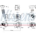 Elemento enfriador, reciclaje gases escape NISSENS - 989281