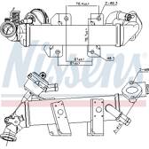 Elemento enfriador, reciclaje gases escape NISSENS - 989389