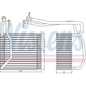 Evaporador, ar condicionado NISSENS - 92194