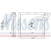 Evaporador, ar condicionado NISSENS - 92366