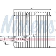 Evaporateur de climatisation NISSENS - 92265
