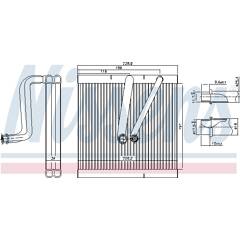 Evaporateur de climatisation NISSENS - 92321