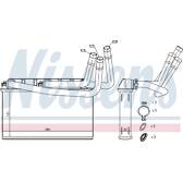 Heat Exchanger, interior heating NISSENS - 70531