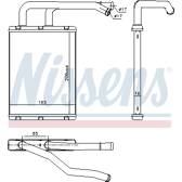 Heat Exchanger, interior heating NISSENS - 707176