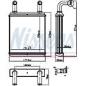 Heat Exchanger, interior heating NISSENS - 707225